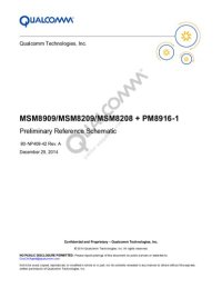 cover of the book MSM8909/MSM8209/MSM8208 + PM8916-1 Preliminary Reference Schematic