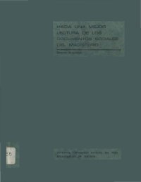 cover of the book Hacia una mejor lectura de los documentos sociales del Magisterio de la Iglesia