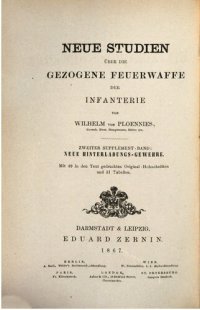 cover of the book Neue Studien über die gezogene Feuerwaffe der Infanterie