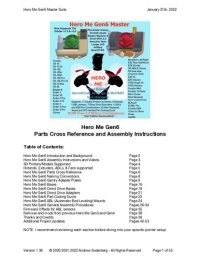 cover of the book Hero Me Gen6 Parts Cross Reference and Assembly Instructions