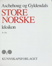 cover of the book Aschehoug og Gyldendals store norske leksikon A-Az