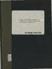 cover of the book A Nossa constituição estabelece a República da Guiné-Bissau como um estado de direito