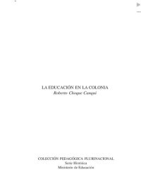 cover of the book La educación en la colonia