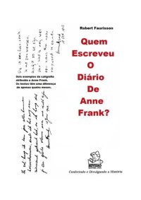 cover of the book Quem escreveu o diário de Anne Frank?