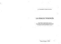 cover of the book La dialectología