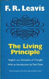 cover of the book The Living Principle: 'English' As a Discipline of Thought