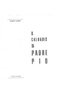 cover of the book Il Calvario di Padre Pio