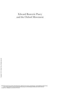 cover of the book Edward Bouverie Pusey and the Oxford Movement (Anthem Nineteenth-Century Series)