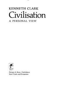 cover of the book Civilisation: A Personal View