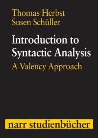 cover of the book Introduction to Syntactic Analysis: A Valency Approach