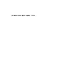 cover of the book Introduction to Philosophy : Ethics