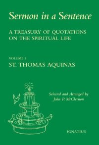 cover of the book Sermon In A Sentence: A Treasury of Quotations on the Spiritual Life from the Writings of St. Catherine of Siena Doctor of the Church