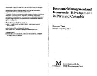 cover of the book Economic Management and Economic Development in Peru and Columbia (Pitt Latin American Series)