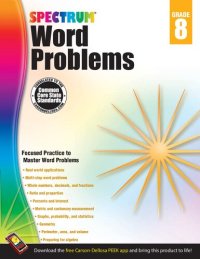 cover of the book Spectrum word problems. Grade 8.