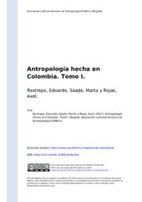 cover of the book Antropología hecha en Colombia