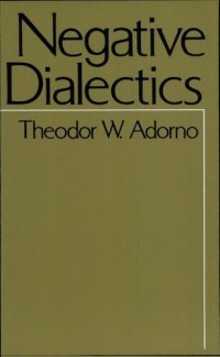 cover of the book Negative Dialectics (with complete table of contents)