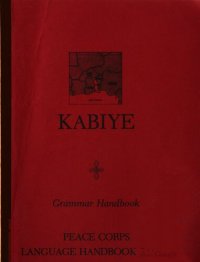 cover of the book Kabiye: Grammar Handbook