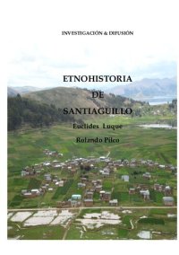 cover of the book Etnohistoria de Santiaguillo (Huancané, Puno)