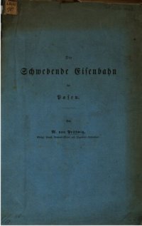 cover of the book Die schwebende Eisenbahn in Posen