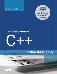 cover of the book Sams Teach Yourself C++ in One Hour a Day, 8th Edition