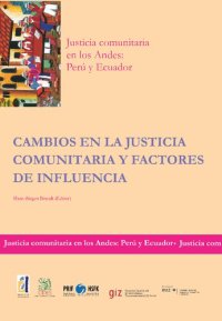 cover of the book Cambios en la justicia comunitaria y factores de influencia