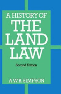 cover of the book A History of the Land Law