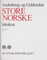 cover of the book Aschehoug og Gyldendals store norske leksikon Tys-Å