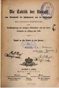 cover of the book Die Taktik der Neuzeit vom Standpunkt des Jahrhunderts und der Wissenschaft