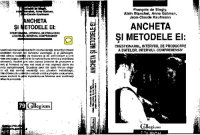 cover of the book Ancheta si metodele ei: Chestionarul, interviul de producere a datelor, interviul comprehensiv