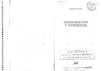 cover of the book Emancipación y diferencia