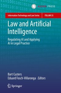 cover of the book Law And Artificial Intelligence: Regulating AI And Applying AI In Legal Practice