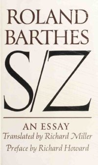 cover of the book S/Z: An Essay