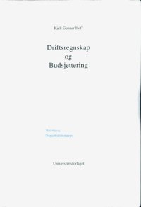 cover of the book Driftsregnskap og budsjettering