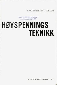 cover of the book Høyspenningsteknikk