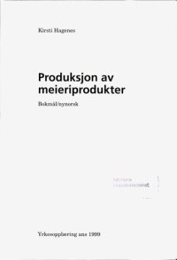 cover of the book Produksjon av meieriprodukter