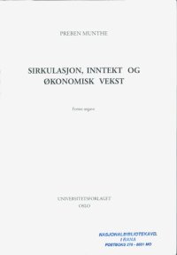 cover of the book Sirkulasjon, inntekt og økonomisk vekst