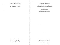 cover of the book Philosophische Bemerkungen