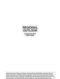 cover of the book Regional outlook : Southeast Asia 2004-2005