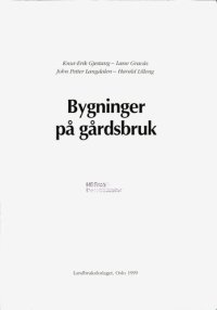 cover of the book Bygninger på gårdsbruk