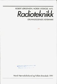 cover of the book Radioteknikk : grunnleggende lydteknikk