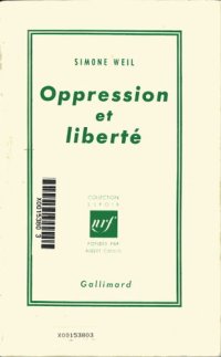 cover of the book Oppression et Liberté