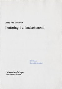 cover of the book Innføring i u-landsøkonomi