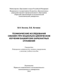 cover of the book Геофизические исследования скважин при фациально-циклическом изучении башкирских карбонатных отложений: учебное пособие