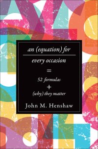 cover of the book An Equation for Every Occasion: Fifty-Two Formulas and Why They Matter