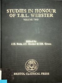 cover of the book Studies in honour of T.B.L. Webster