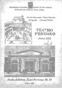 cover of the book Teatro peruano, siglo XIX