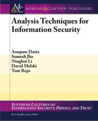 cover of the book Analysis Techniques for Information Security