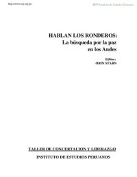 cover of the book Hablan los ronderos: la búsqueda por la paz en los Andes