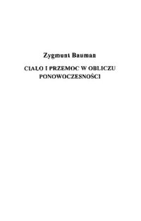 cover of the book Ciało i przemoc w obliczu ponowoczesności