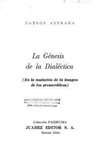 cover of the book La génesis de la dialéctica